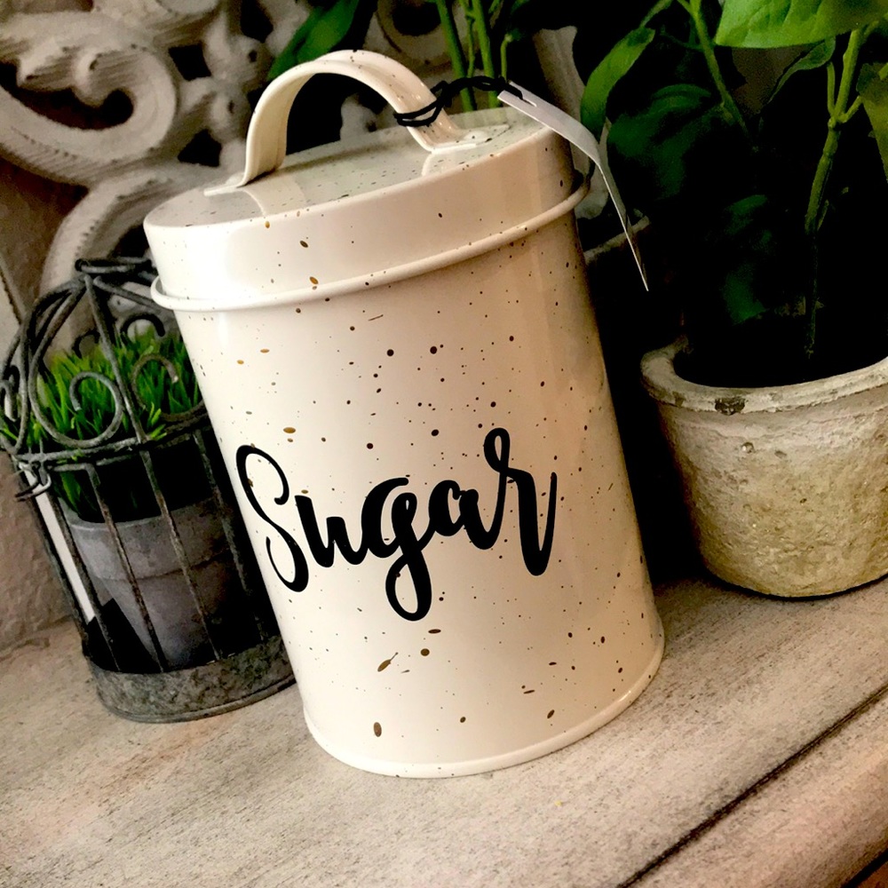 Vintage Style Farmhouse metal storage container